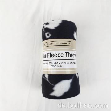 Fabrikversorgung Polyesterfaser Babydecke Fleece Fleece Decke mit Design